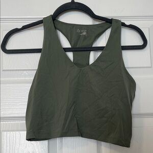 Offline Olive Green Racerback Sports Bra